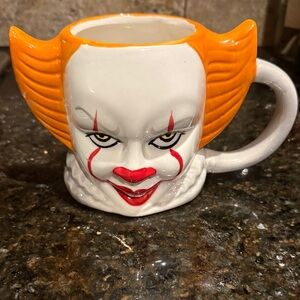 Orange and White It Clown Mug